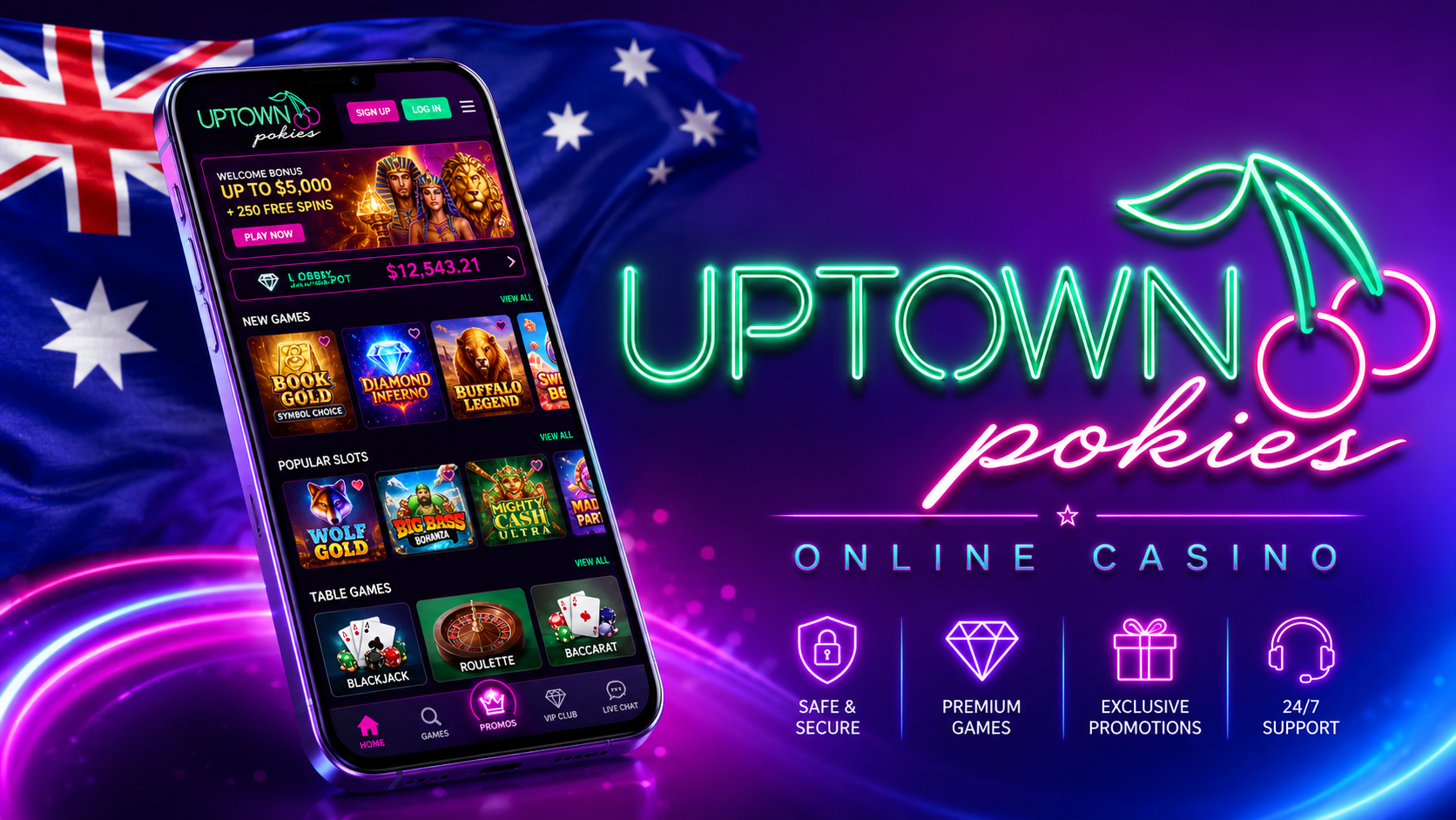 Welcome to Uptown Pokies – Australia's Online Casino
